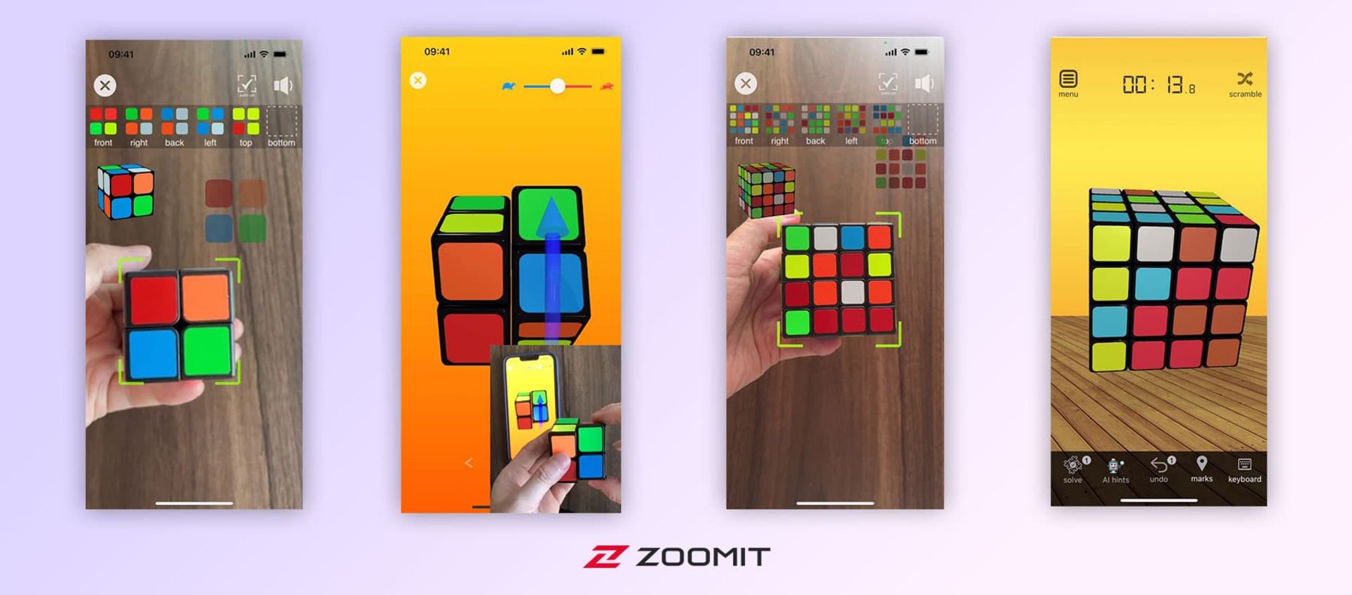 محیط بازی 3D Rubik’s Cube Solver