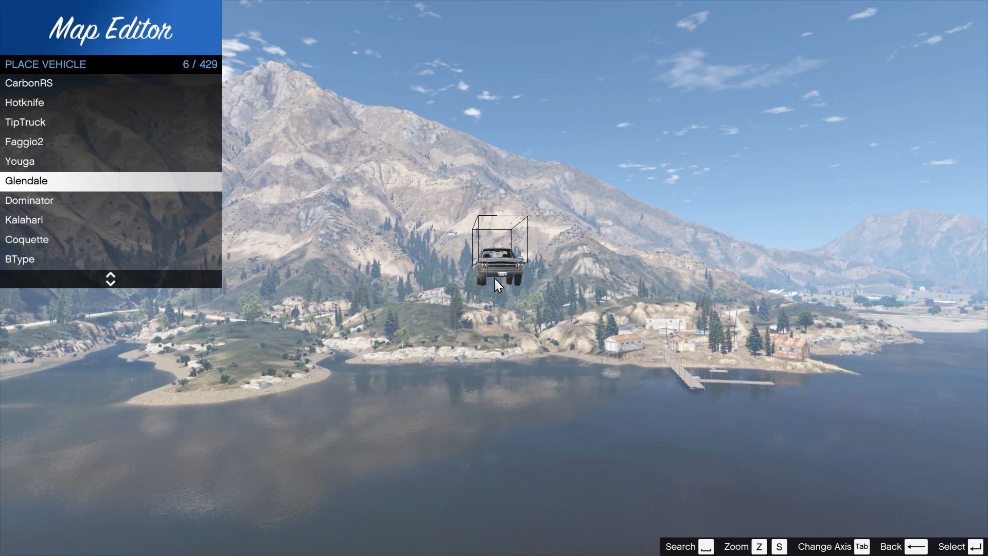 یک خودرو معلق در هوا بازی GTA 5