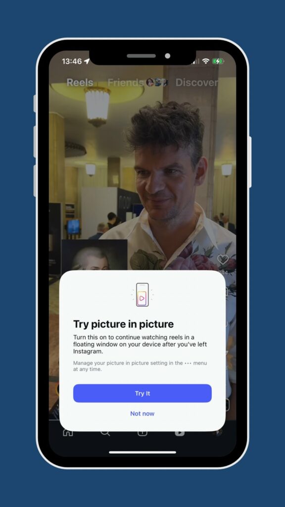 قابلیت Picture-in-Picture برای تماشای ریلز در اینستاگرام 